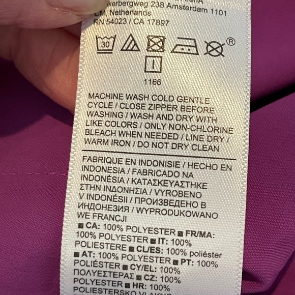 Athleta Oversized Poplin Button Down Blouse, Long Sleeve, Jazzy Purple, Size XS - Picture 8 of 15